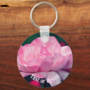 Search for nature on pink rose keychains Flower