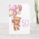 Search for balloons on 50th birthday cards Pink