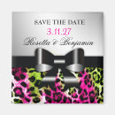 Search for leopard print save the dates Pink