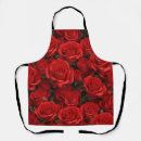 Search for red rose wedding aprons Pattern