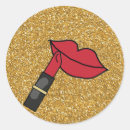 Search for red lipstick stickers Gold