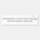 Search for latin bumper stickers Humour