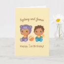 Search for baby boy twins birthday cards Twin boys