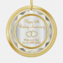 Recherche de 50th wedding anniversary ornements Gold