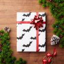 Search for flying bats wrapping paper Trick or treat