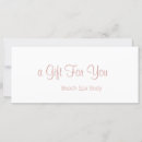 Search for boutique business gift certificates Rose gold