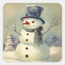 Search for vintage snowman stickers Happy