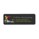 Search for cartoon family return address labels Whimsical