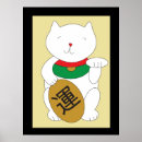 Recherche de good luck posters Maneki neko