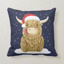 Search for highland cow pillows Xmas