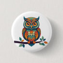 Search for colourful owls buttons Animal