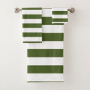 Search for green white stripe pattern bath towels Minimalist