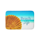 Search for sea shells bath mats Scallop shell