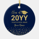 Search for gold and navy blue ornaments Modern