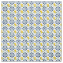 Search for blue tile fabric Blue and white