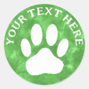 Search for green paw print stickers Paws