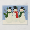 Search for happy snowman postcards Merry christmas