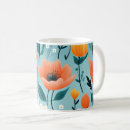 Search for aqua floral mugs White