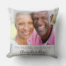 Search for 25th silver wedding anniversary pillows Modern