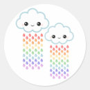 Search for rainbow rain stickers Cute