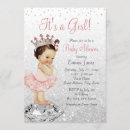Search for pink silver princess baby shower invitations Glitter