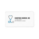 Search for stethoscope return address labels Doctor