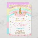 Recherche de unicorn anniversaire invitations Girl
