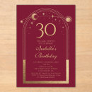 Recherche de glamour 30th birthday invitations Girly