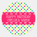 Search for white polka dot stickers Yellow