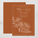 Search for terra cotta wedding invitations Typography