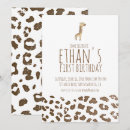 Recherche de ęr de safari anniversaire invitations Girafe