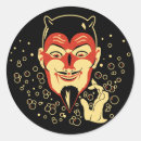 Search for vintage devil stickers Halloween