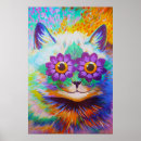 Recherche de louis wain posters Peinture de chat