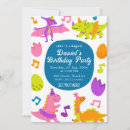 Recherche de dinosaures colorés invitations Typographie