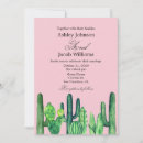 Search for green succulent wedding invitations Watercolor