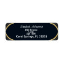 Search for gold stripe return address labels Classy