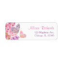 Search for pink purple floral return address labels Cute