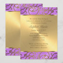 Search for purple orchid invitations Gold