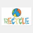 Search for environmental rectangle stickers Recycle