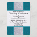 Search for aqua silver invitations Modern