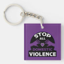 Search for violence keychains Domestic violence awareness