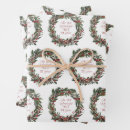 Search for christmas wreath wrapping paper Rustic
