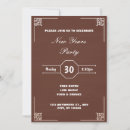 Search for brown christmas invitations Rustic