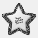 Search for happy 70 stickers Black and white