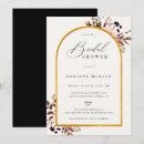 Search for golden bridal shower invitations Boho