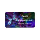 Search for rainbow butterfly return address labels Colourful