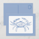 Recherche de crabe bleu cartes postales Nautique