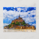 Search for mont saint michel postcards Abbey