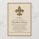 Search for gold fleur de invitations Louisiana