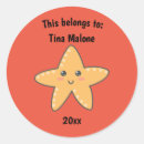 Search for red starfish stickers Sea animals